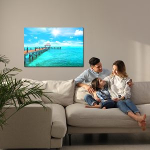Peinture sur toile Une Jetée Dans La Mer Des Caraïbes – Image 7