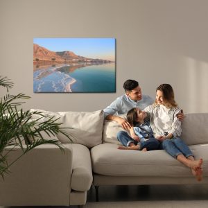 Peinture sur toile Paysage De Montagne Au Bord De La Mer – Image 7