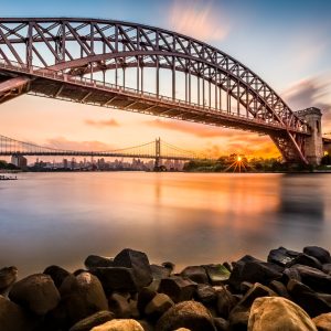 Peinture sur toile Pont Hell Gate, New York – Image 1