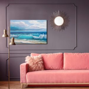 Peinture sur toile Vagues De La Mer Peintes – Image 4