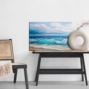 Peinture sur toile Vagues De La Mer Peintes – Image 6