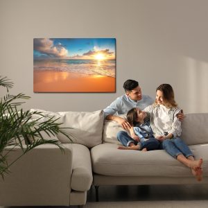 Peinture sur toile Coucher De Soleil Sur La Plage – Image 7