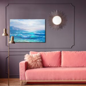 Peinture sur toile Horizon De Mer Peint – Image 4