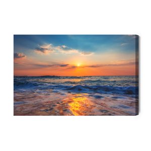 Peinture sur toile Beau Lever De Soleil Sur La Mer – Image 2
