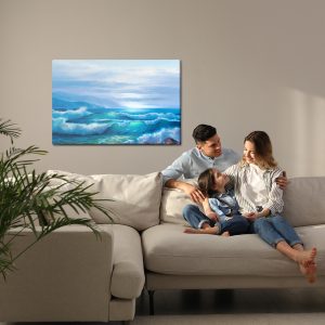 Peinture sur toile Vagues De La Mer Agitée – Image 7