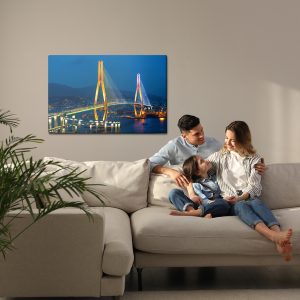 Peinture sur toile Pont Du Port De Busan, Corée Du Sud – Image 7