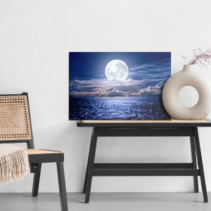 Peinture sur toile Pleine Lune Sur La Mer Baltique – Image 6