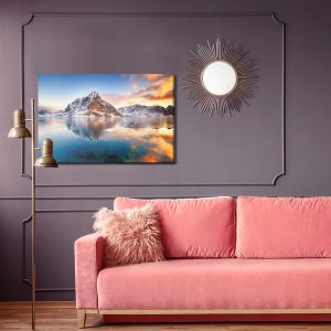 Peinture sur toile Lever De Soleil Sur La Mer De Norvège – Image 4