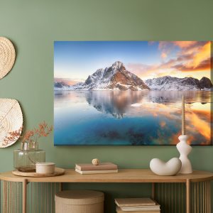 Peinture sur toile Lever De Soleil Sur La Mer De Norvège – Image 5