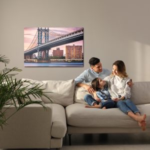 Peinture sur toile Pont De Manhattan À Londres – Image 7