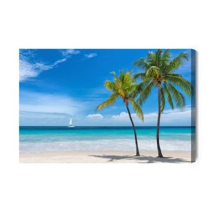 Peinture sur toile Île Dans La Mer Tropicale – Image 2