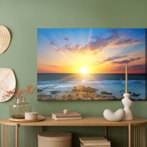Peinture sur toile Lever Du Soleil Au Bord De La Mer – Image 5