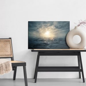 Peinture sur toile Coucher De Soleil Sur Une Mer Orageuse – Image 6