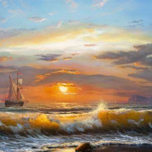 Peinture sur toile Voiliers En Mer – Image 1