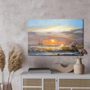 Peinture sur toile Voiliers En Mer – Image 3