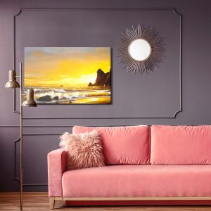 Peinture sur toile Mer Et Coucher De Soleil – Image 4