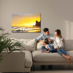 Peinture sur toile Mer Et Coucher De Soleil – Image 7