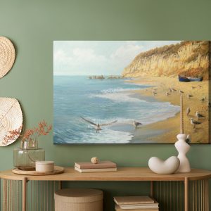 Peinture sur toile Mouettes Plage Et Mer – Image 5