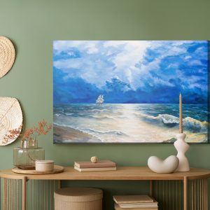 Peinture sur toile Nuages ​​Sombres Au-Dessus De La Mer – Image 5