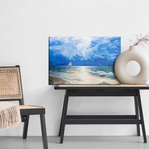 Peinture sur toile Nuages ​​Sombres Au-Dessus De La Mer – Image 6