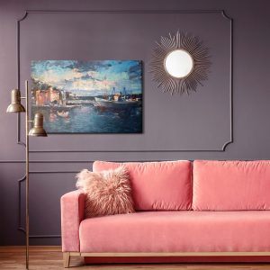 Peinture sur toile Ville Maritime Et Port – Image 4