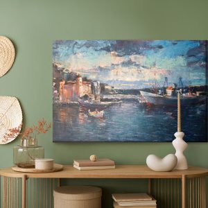 Peinture sur toile Ville Maritime Et Port – Image 5