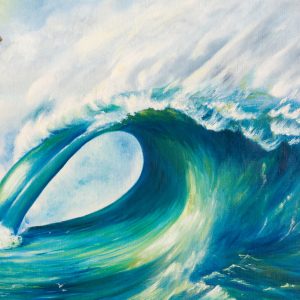Peinture sur toile Mer Avec Vague Géante – Image 1
