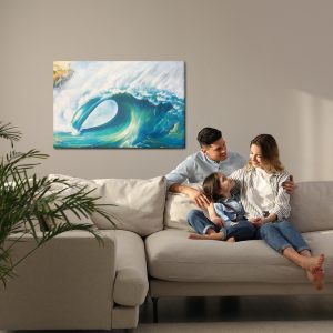 Peinture sur toile Mer Avec Vague Géante – Image 7