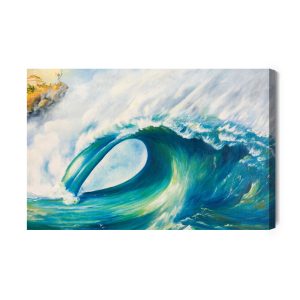 Peinture sur toile Mer Avec Vague Géante – Image 2