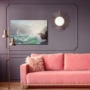 Peinture sur toile Voilier Avec Mer Et Vagues – Image 4