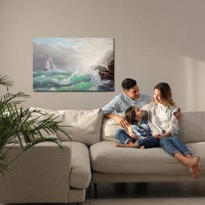 Peinture sur toile Voilier Avec Mer Et Vagues – Image 7