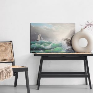 Peinture sur toile Voilier Avec Mer Et Vagues – Image 6