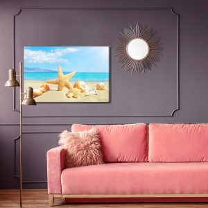 Peinture sur toile Plage De La Mer Et Coquillages – Image 4