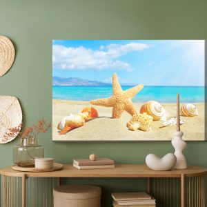 Peinture sur toile Plage De La Mer Et Coquillages – Image 5