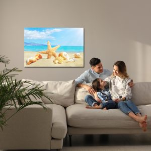 Peinture sur toile Plage De La Mer Et Coquillages – Image 7