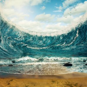 Peinture sur toile Mer Abstraite – Image 1