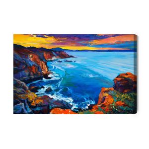 Peinture sur toile Mer Et Falaises – Image 2