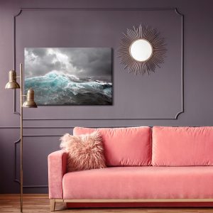 Peinture sur toile Mer Et Nuages ​​Gris – Image 4