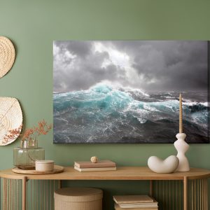 Peinture sur toile Mer Et Nuages ​​Gris – Image 5