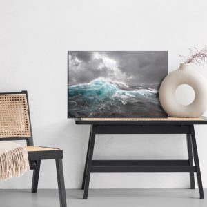 Peinture sur toile Mer Et Nuages ​​Gris – Image 6