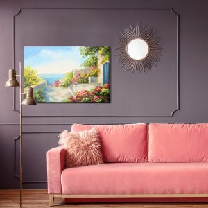 Peinture sur toile Maison Au Bord De La Mer – Image 4