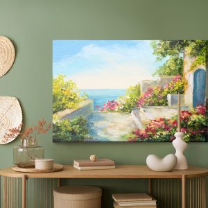Peinture sur toile Maison Au Bord De La Mer – Image 5