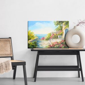 Peinture sur toile Maison Au Bord De La Mer – Image 6