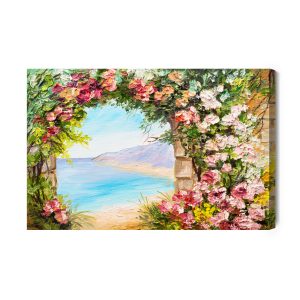 Peinture sur toile Fleurs Et Mer – Image 2