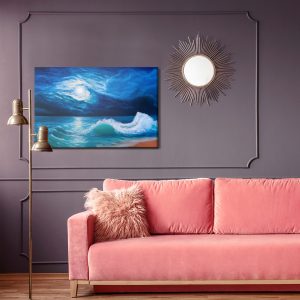 Peinture sur toile Mer La Nuit – Image 4
