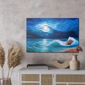 Peinture sur toile Mer La Nuit – Image 3