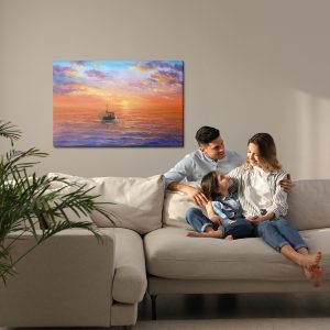 Peinture sur toile Bateau Sur La Mer – Image 7