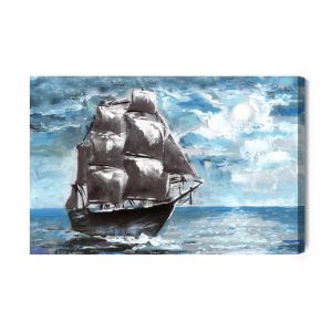 Peinture sur toile Bateau Pirate En Mer – Image 2