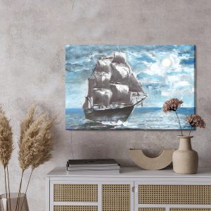 Peinture sur toile Bateau Pirate En Mer – Image 3