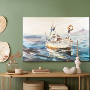Peinture sur toile Navire De Mer Et Pêcheurs – Image 5
